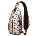 thumbnail image 1 of Big Eyes Owl Sling Backpack with Cartoon Snowy Owl Print, Lightweight Crossbody Daypack, Night Pattern Design, Anti-theft Travel Bag for Owl Lovers, Daily Commute, Gym, Outdoor Use, 1 of 2