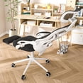 thumbnail image 3 of Ergonomic Office Chair with Footrest - Adjustable Lumbar Support & Headrest  Reclining Mesh Back Computer Chair - Home Office/Gaming  Capacity, 3 of 4