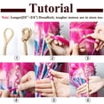 thumbnail image 5 of Dreadlocks Courts Doux de 12” Dreadlocks Faits à la Main au Crochet Tresses Afro Locks Extensions de Cheveux Noir Foncé 25 g, 5 of 5