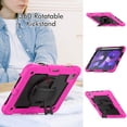 thumbnail image 4 of XYX For iPad Air 5th/4th Generation 10.9 inch 2022/2020 Case, 360 Rotating Shockproof Cover with Stand, Screen Protector, Shoulder Strap, Rose, 4 of 7