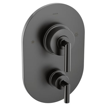 Moen TS22000BL Arris Posi-Temp with Built-in 3-Function Transfer Valve Trim Kit, Valve Required, Matte Black
