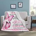 thumbnail image 4 of XZYG Personalized Custom Name Message Text Blanket from Dad & Mom to My Daughter Never Forget How Much I Love You Throw Blanket(40*50inch), 4 of 6