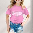 thumbnail image 2 of Camisole avec Soutien-Gorge, Mode Décontractée pour Enfants, Imprimé, Col Rond, Manches Courtes, T-Shirt Ample, 2 of 4