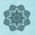 thumbnail image 1 of Ahgly Company Machine Washable Indoor Square Transitional Deep-Sea Green Area Rugs, 4' Square, 1 of 7