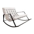 thumbnail image 3 of GROWTH TANK Double Rocking Chair with Backrest Reclining Chair for Living Room Apartment Gray, 3 of 9