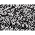 thumbnail image 5 of oneOone Rayon Dark Gray Fabric Paisley Sewing Material Print Fabric By The Yard 56 Inch Wide-VU, 5 of 5