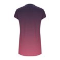 thumbnail image 5 of LOVZFMLL Robes d'Été pour Femmes Décontractées Amples T-Shirt Robe Droite Col en V Manches Courtes à Revers Uni Basique Tenues Quotidiennes Rose Vif TTG, 5 of 5