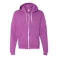 thumbnail image 1 of American Apparel Sweat à Capuche Zippé en Polaire Flex Unisexe, 2TG, Orchidée Foncée, 1 of 2