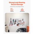 thumbnail image 2 of KFFKFF Slat Wall Paneling, 2 x 4 ft, PVC Garage Slatwall with Modular Design, White Slat Wall Easy-to-Install Adjustable Slatwall Panel with Coupling Structure & DIY Cutting, 2 of 9