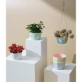 thumbnail image 2 of 3Pcs Nordic Hanging Basket Plant Holder Flower Pot Flowerpot Rope Flower Nursery Planter Utensils Plants Basins Lifting Rope White Gray Blue, 2 of 9