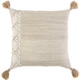 thumbnail image 1 of HomeRoots 403474 Ivory & Blush Accent Stitch Color Block Throw Pillow, 1 of 1