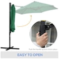 thumbnail image 4 of Outsunny Parasol de Patio Offset 8,5 Pi Rotation 360° Cantilever Vert, 4 of 10