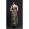 thumbnail image 2 of Bimba Floral Femmes Imprimé Sans Manches Long Maxi Strappy Bohème BeachDress-X-Small, 2 of 4