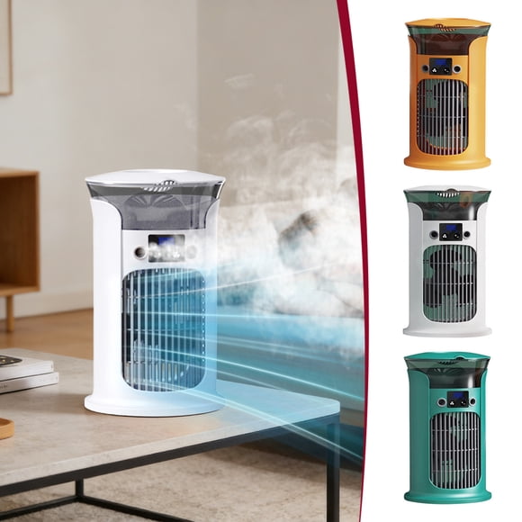 Sentmoon Personal Fan Handheld Fan Small Portable Air Conditioning USB Charging Desktop Air Conditioning 3 Speeds Evaporative Windowless for Own Use