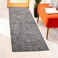 thumbnail image 2 of 2-ft x 5-ft Malika Grey Printed Floor Mat, 2 of 5