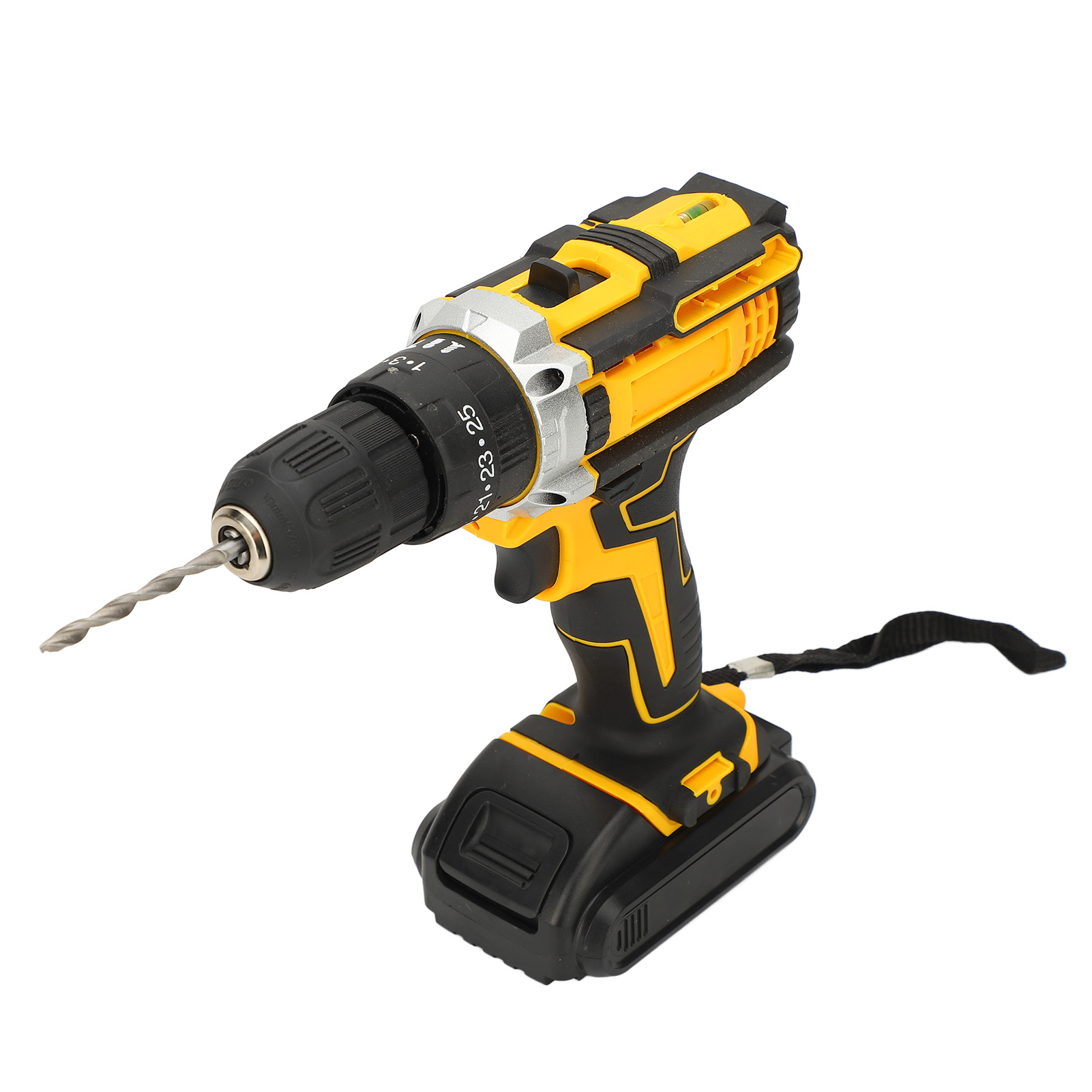 Lithium Electric Drill, US Plug 100-240V Multi Speeds Adjustment Comfortable Handle Cordless Drill Driver with Sockets Bits for 140mm Wood Steel Plate