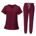 thumbnail image 1 of Female Scrub Set V Neckline Nurse Workwear for Beauty Center SPA Cosmetology S, 1 of 8