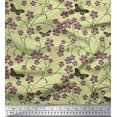thumbnail image 1 of Soimoi Rayon Crepe Fabric Insect,Leaves & Flower Floral Fabric Prints by Yard 46 Inch Wide, 1 of 2