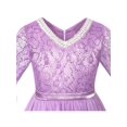 thumbnail image 4 of Girls Dress Lace Sequin V-neckline Pageant Wedding 7 Years, 4 of 8