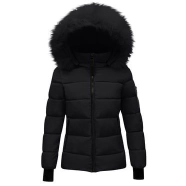 Women's Winter Coats Women's Winter Hooded Jacket with Waist Pocket, Long Sleeve, Overcome Outer Coats Women's Winter Jacket