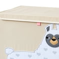thumbnail image 3 of 3 Sprouts Rectangular Storage Trunk Soft Fabric Toy Chest Box w/ Lid, Llama, 3 of 7