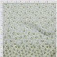 thumbnail image 2 of oneOone Cotton Flex Olive Green Fabric Leaves & Flower Panel Craft Projects Decor Fabric Printed By The Yard 40 Inch Wide, 2 of 3