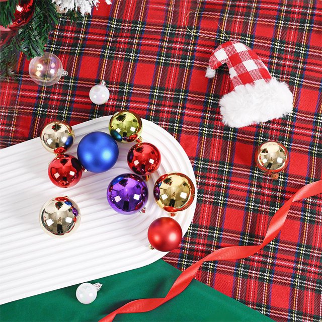 mmirethe 24pieces Large Application Boule de Noël Ornements Café Durable et Fiable 1Set