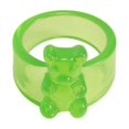 thumbnail image 1 of LYMAYTER Candy Color Ring Little Bear Ring - Korean INS Style, Acrylic, 1 of 7