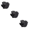 thumbnail image 2 of Wweixi 1 Pair Sports Gloves Portable Outdoor Cycling Breathable Shock Absorption Mitts Elastic Nonslip Riding Protection Mittens Black S 3PCS, 2 of 6