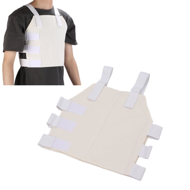 Tbest Orthèse Thoracique pour Côtes, Légère, Soutien du Sternum et du Thorax, Ajustable pour la Tension Musculaire Intercostale