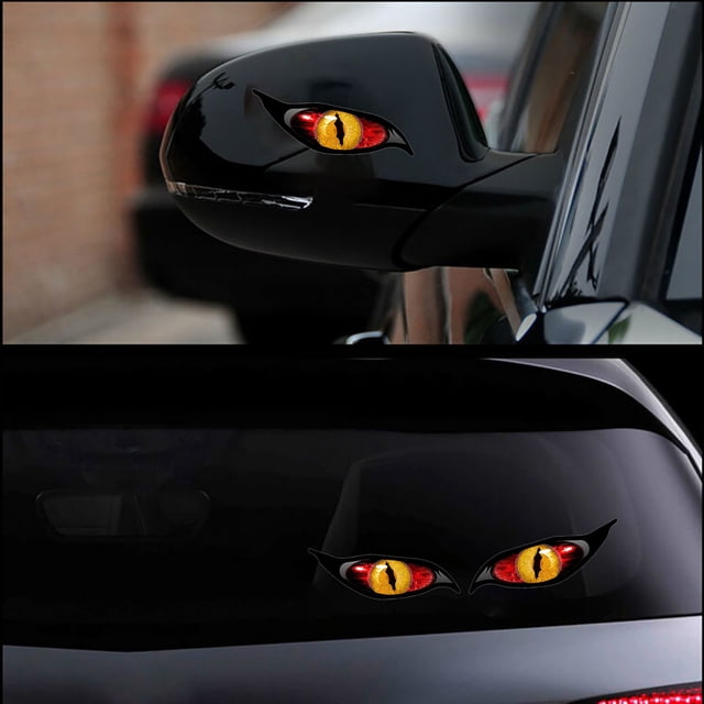EGNMCR Car Accessories Devil's Eye Car Motorcycle Computer Wall Decoration Personalized Stickers a stickers