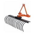 thumbnail image 2 of Edtara 3 Point Tractor Landscape Rack, 50 Inch Heavy Duty Steel With Replaceable Spring Tines & Hitch Pin, Fits Category-0/Cat-1, Quick Mount for Garden, Lawn, Farm and Grass Maintenance, 2 of 7