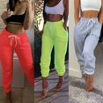thumbnail image 3 of WOMEN‘S CASUAL SWEATPANTS LIGHTWEIGHT 2 POCKETS JOGGERS FLEECE YOGA PANTS WARM, 3 of 5