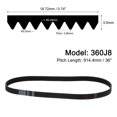 thumbnail image 2 of Unique Bargains 360J8 PJ V-Ribbed Belt, EPDM Industrial Transmission Serpentine Belt, 2 Packs, 2 of 5