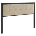thumbnail image 1 of Teagan Tufted Full Headboard - Black Beige, 1 of 4