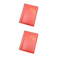 thumbnail image 2 of maskred 120 Pockets Album Book Plastic Organizer Mini Badges Anniversary Storage Bags Albums for Office Red 2Set, 2 of 6