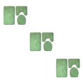 thumbnail image 3 of Baohd 3pieces Multi-functional Non-Slip Chenille Bath Rug Any Bathroom Eco-friendly PJ210611-B003 3Set, 3 of 6
