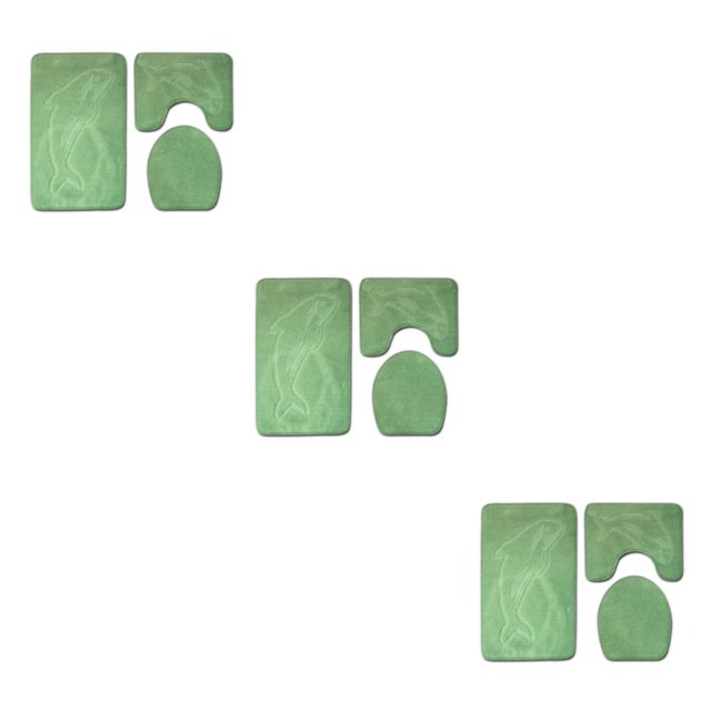 Transemion 3pcs/set Absorbent Bath Mat For Bathtub And Shower Easy To Clean Durable Comfortable Eco-friendly PJ210611-B003 3Set