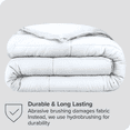 thumbnail image 4 of Bare Home Ultra-Soft Comforter Duvet Insert - Goose Down Alternative - Full, White, 4 of 7
