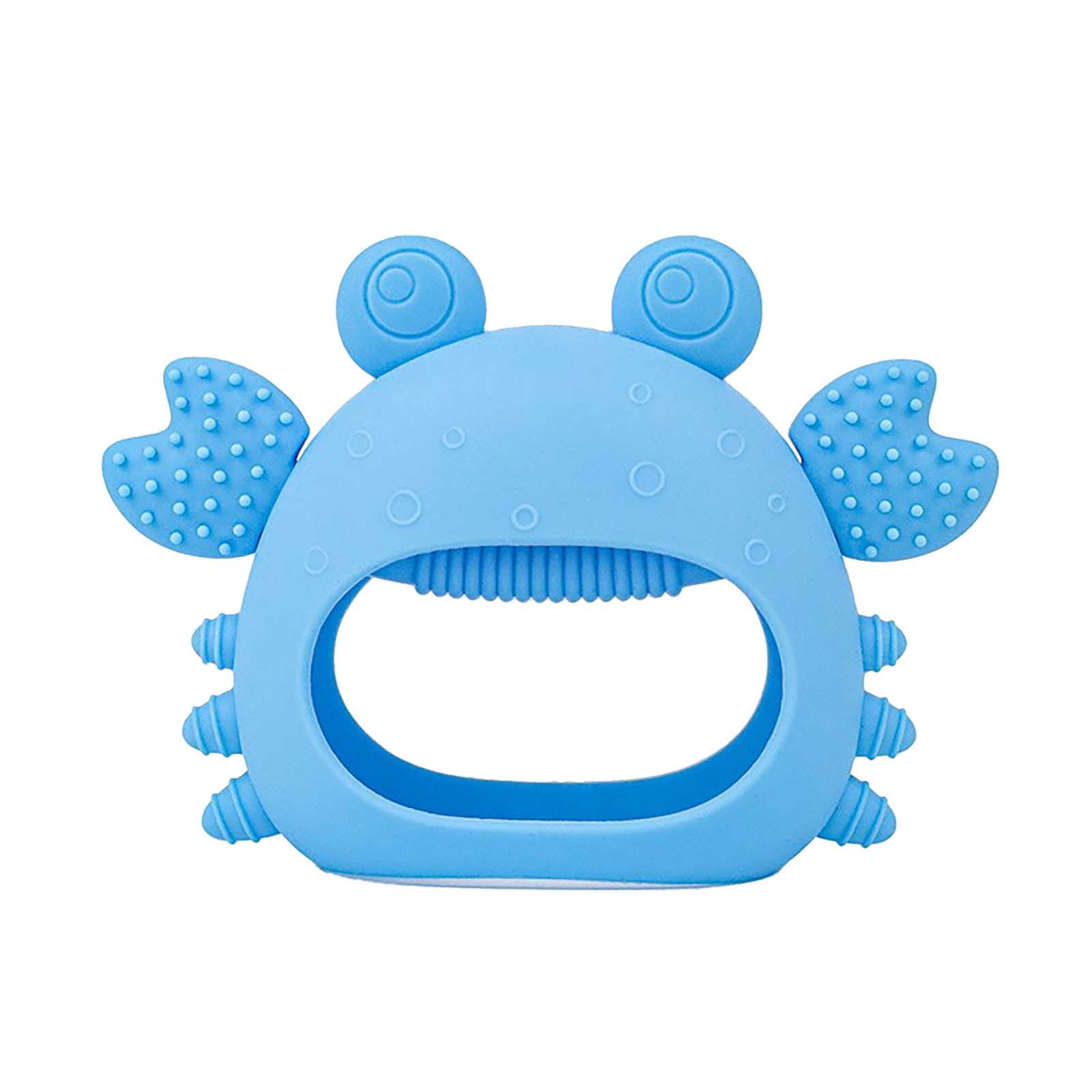 Hearth & Gear Silicone Teething Hand Aid Thumb Diversion Chew Toy Boilable Gum Comfort Tool Baby Teething Entertainment Early Reading Comprehension Bo