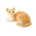 thumbnail image 4 of Adorable Peluche Cadeau d'Anniversaire de Maison de Poupée Confortable et Douce Chat 40 cm Chat Orange, 4 of 8