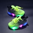 thumbnail image 2 of DXOUPM Toddler Light Up Shoes Girls Color Block Fashionable Mesh Sneakers for Tennis Running, 2 of 2