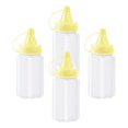 thumbnail image 4 of S SERENABLE 4Pcs Small Bottles Portable Food Storage Container Seasoning Bottles Bottle Yellow, 4 of 9