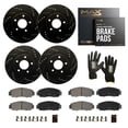 thumbnail image 1 of MAX Advanced Brakes - Brake Kit For 1995-1998 Honda Odyssey| Carbon Ceramic Brake Pad and Rotor Kit Front and Rear| Drilled Slotted Brake Rotors, 1 of 10