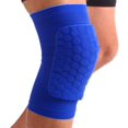 thumbnail image 3 of Knee Sleeve Pair Kneepad Pads Crashproof Antislip Basketball Leg Sleeve Protective Pad Support Guard Padded Breathable Compression Wear Hexpad - 2 Packs-Blue, 3 of 7
