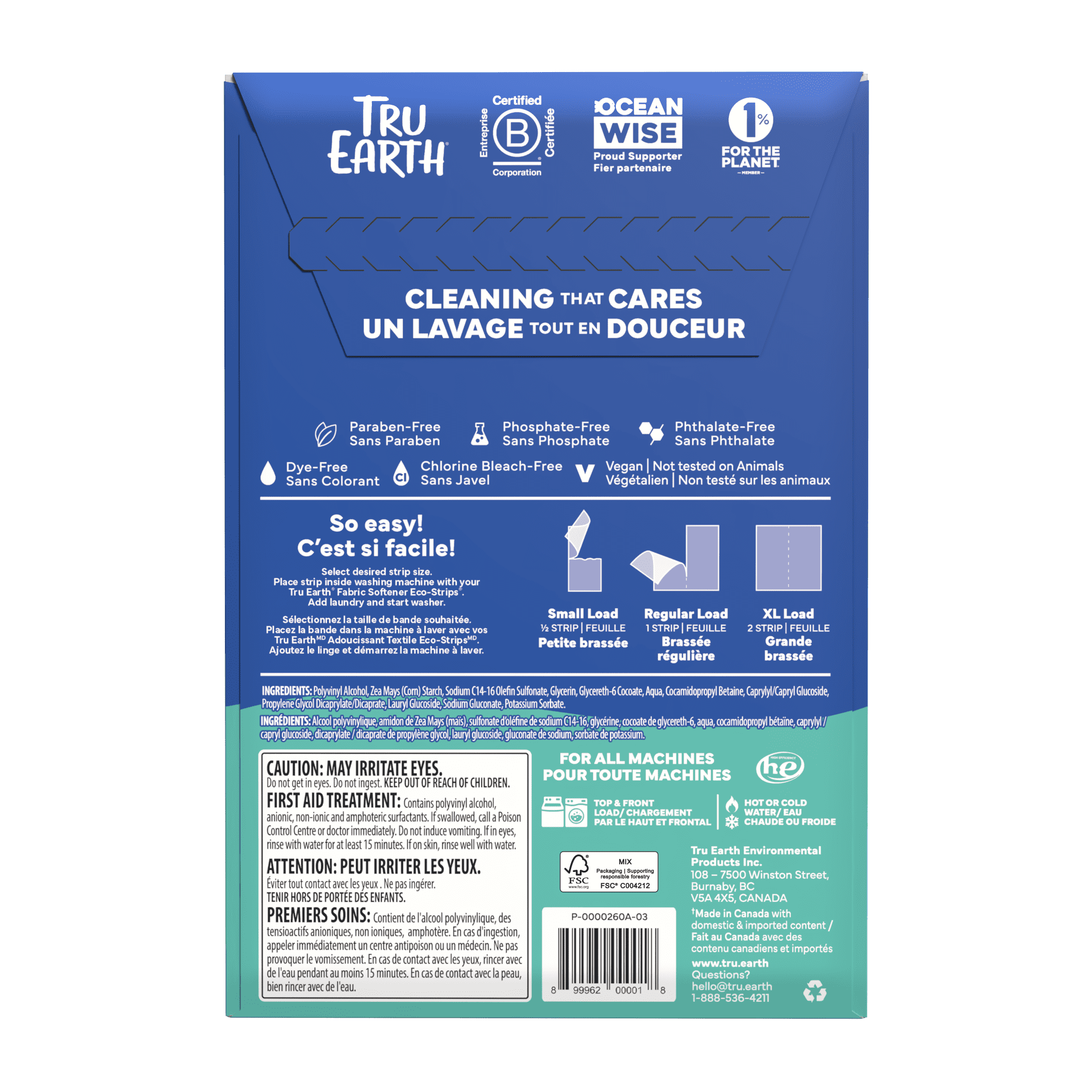 Detergent A Lessive Feuilles Tru Earth - 32 Feuilles - Sans Parfum