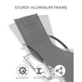 thumbnail image 3 of AKDSteel Patio Chaise Lounge Set Of 3, Outdoor Pool Recliner Chairs With Adjustable Backrests, Armrests, And Side Table For All-Weather Use, 3 of 7