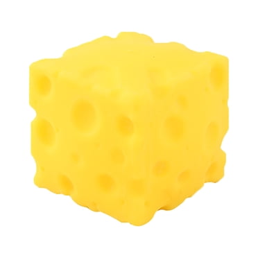 Stress Relief Squishy Toy Cheese Stress Soft Novelty Toy Simulation Cheeses Toy Birthday Anxiety Relief, Slow Rising, Tactile Fidget, Soft Squeeze, Pocket Size, Easter Gift
