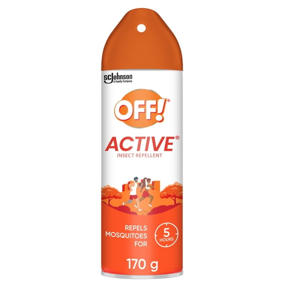 OFF! Active Insect Repellent, Sweat Resistant Bug Spray for up to 5 Hours of Protection