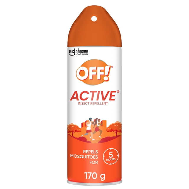 OFF! Active Insect Repellent, Sweat Resistant Bug Spray for up to 5 Hours of Protection